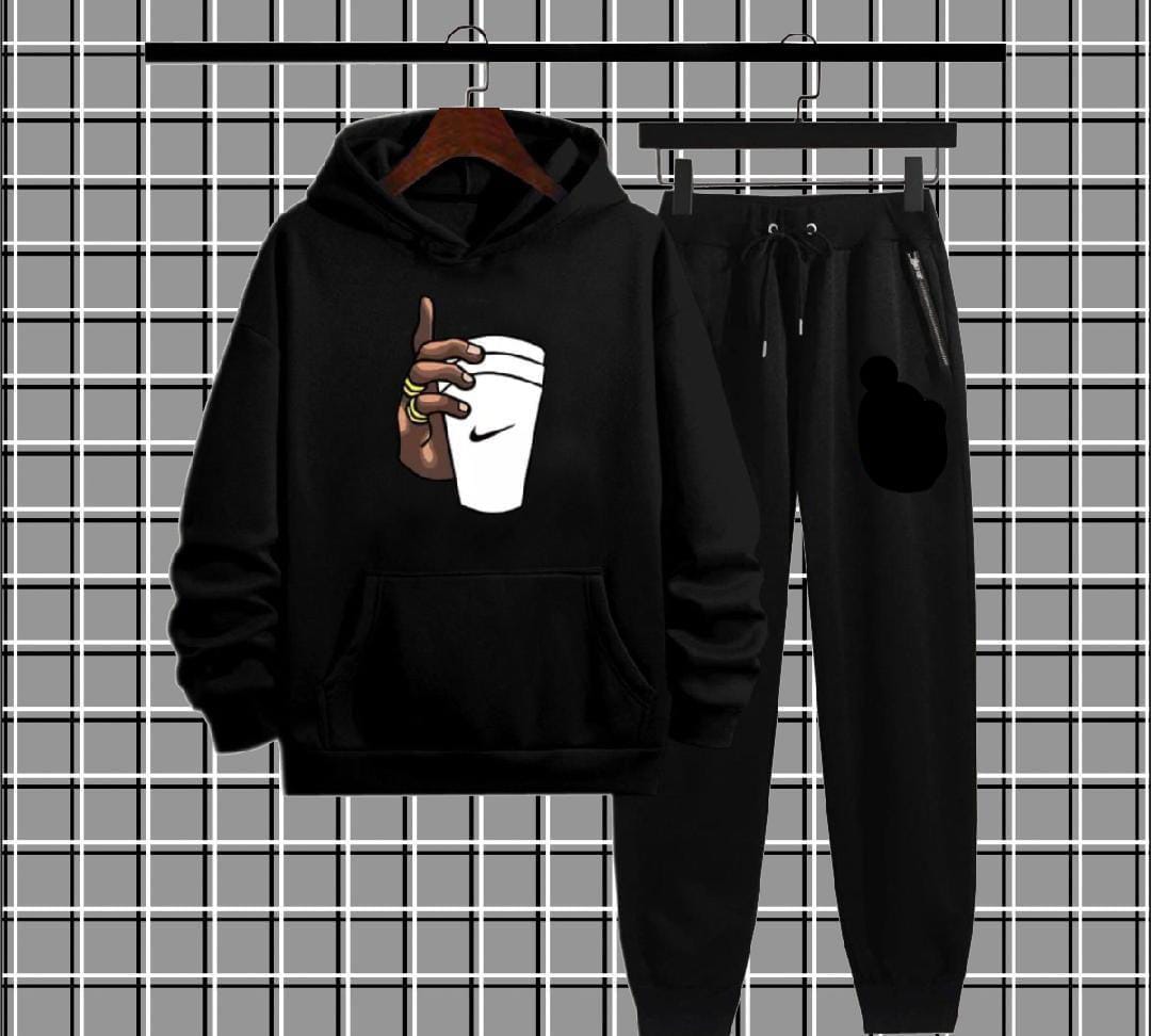 Men's Fleece Hoodie Track Suit